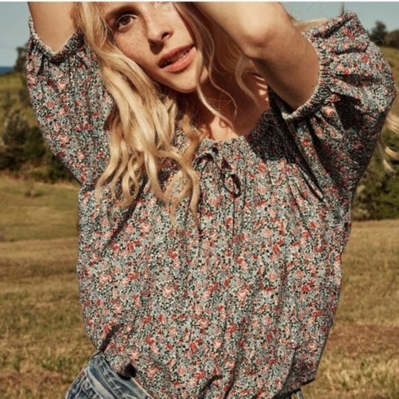 Doen Sia Blouse in Petite Jardin Floral Print DÔEN - Picture 1 of 5